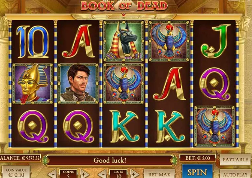 book of dead  online casino slot